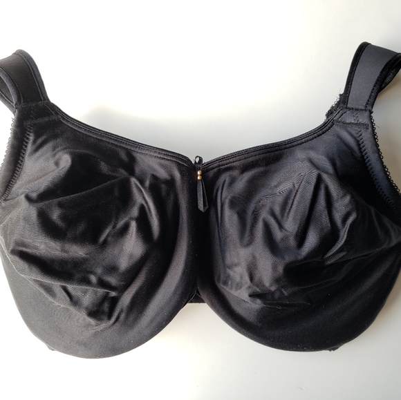 Wacoal Bodysuede® Underwire Black 85185 Bra 32DDD - Picture 3 of 7